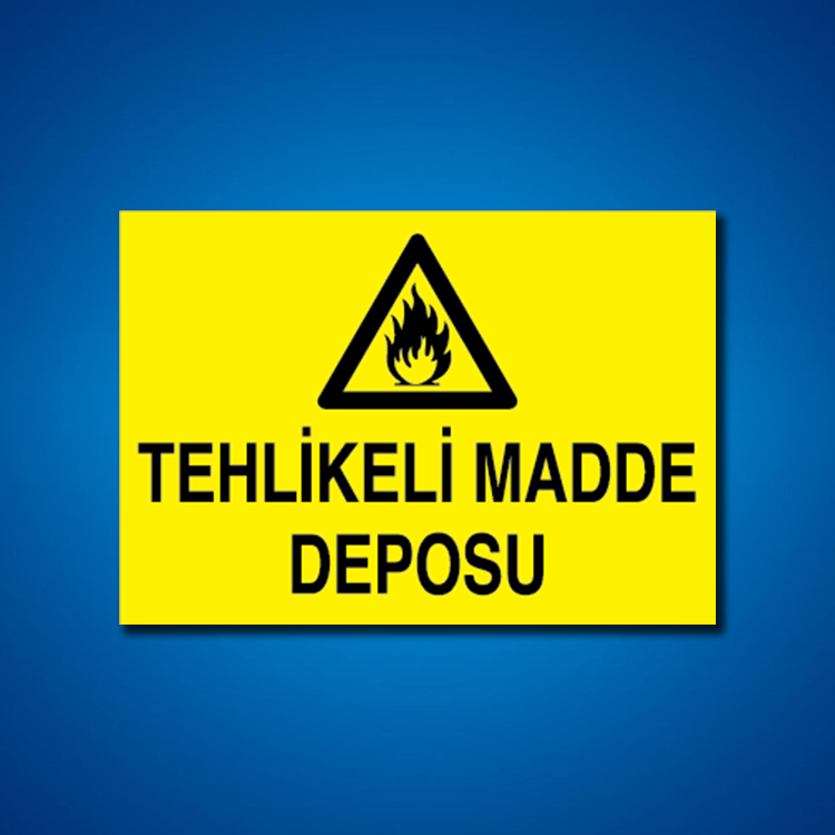 Tehlileli Madde-Ortam İş Güvenliği Etiketleri