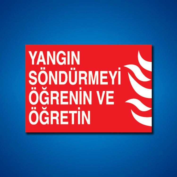 Yangınla Mücadele İş Güvenliği Etiketleri