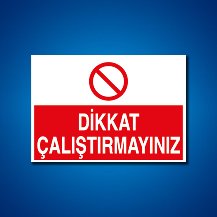 Makine İş Güvenliği Etiketleri