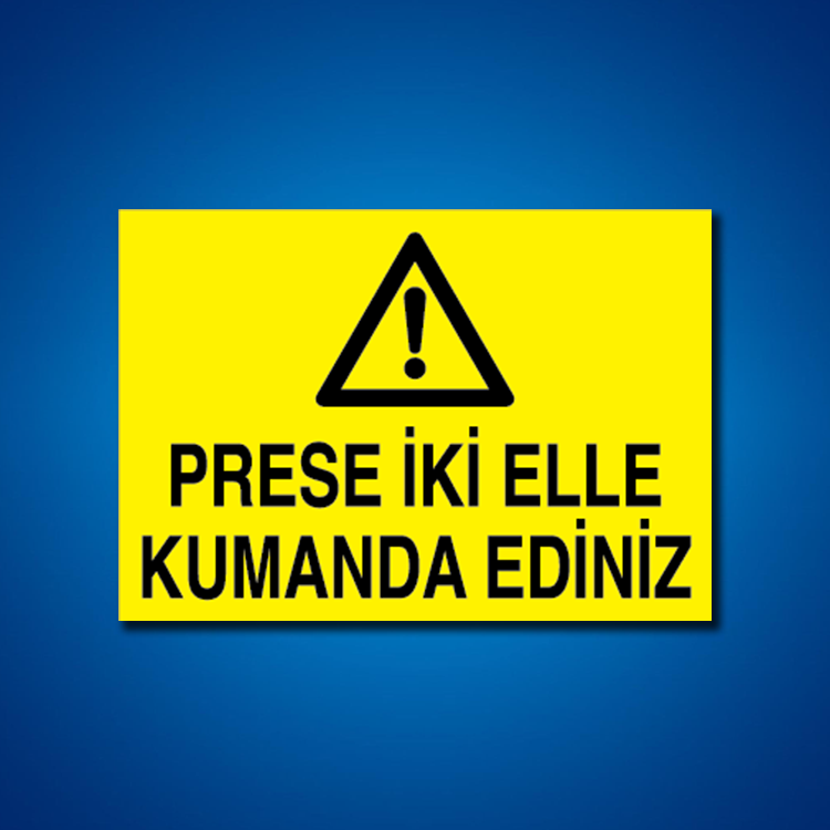 Pres-Giyotin-Makas İş Güvenliği Etiketleri