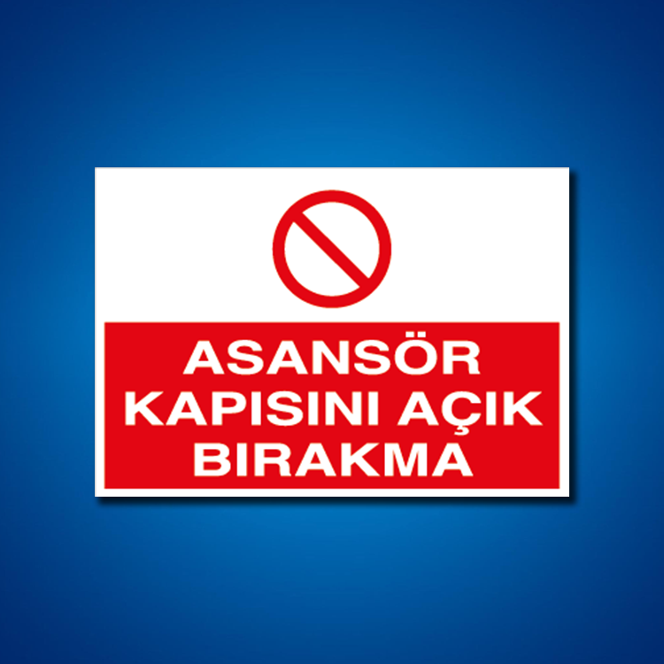 Asansör İş Güvenliği Etiketleri