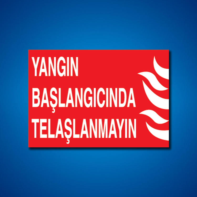 Yangınla Mücadele İş Güvenliği Etiketleri