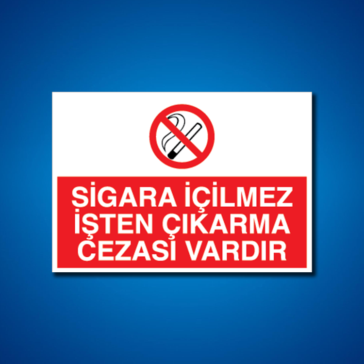 Sigara İş Güvenliği Etiketleri