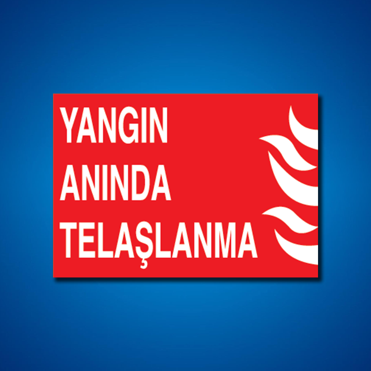 Yangınla Mücadele İş Güvenliği Etiketleri
