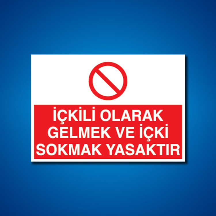 Alkol İş Güvenliği Etiketleri