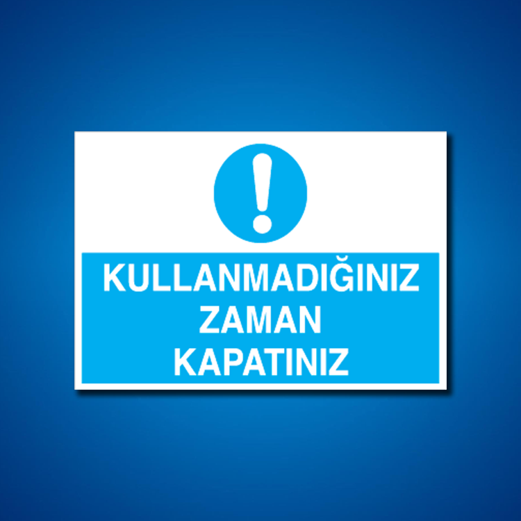 Tasarruf İş Güvenliği Etiketleri