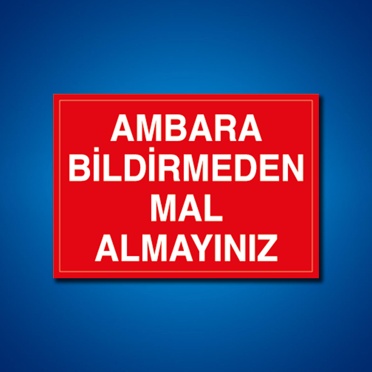 İstif-Raf-Depo İş Güvenliği Etiketleri