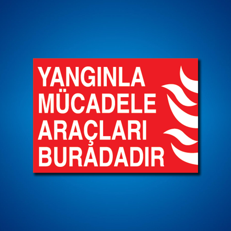Yangınla Mücadele İş Güvenliği Etiketleri