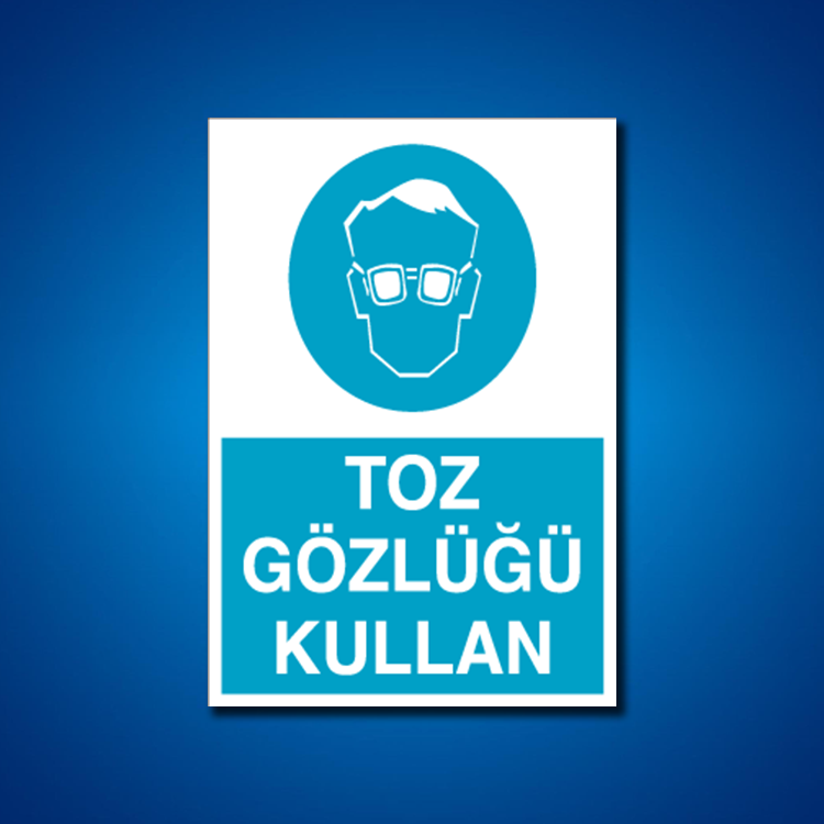 Göz Koruma İş Güvenliği Etiketleri