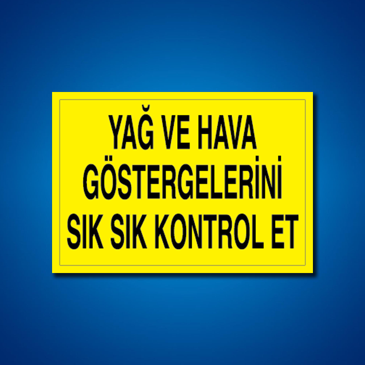 Makine İş Güvenliği Etiketleri