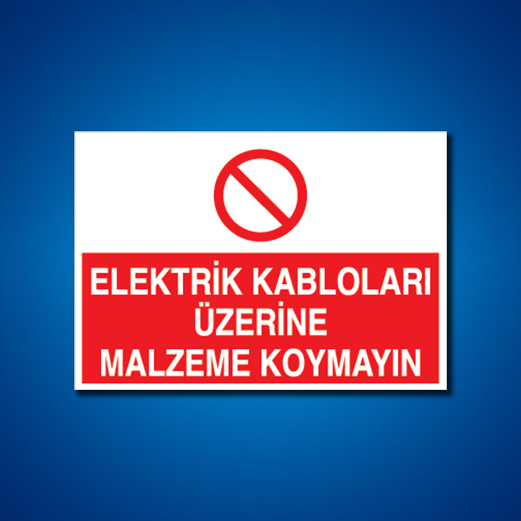 Kablo İş Güvenliği Etiketleri
