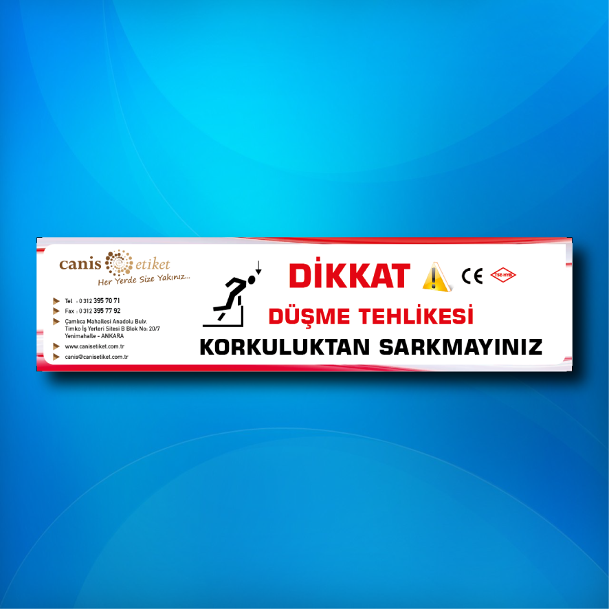 Asansör Uyarı Ve Güvenlik Etiketi