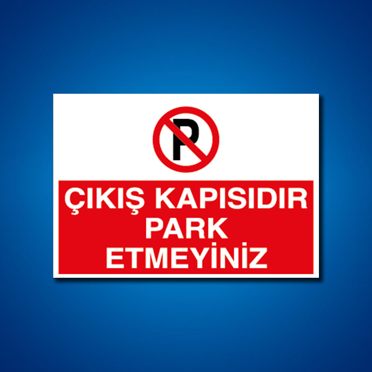 Park İş Güvenliği Etiketleri