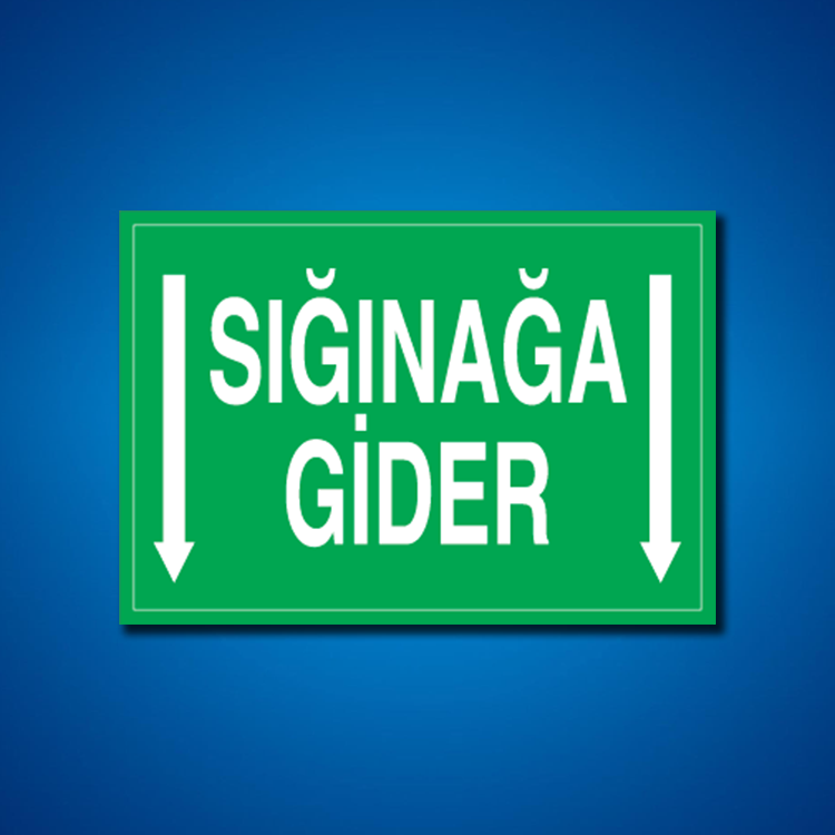 Sığınak İş Güvenliği Etiketleri