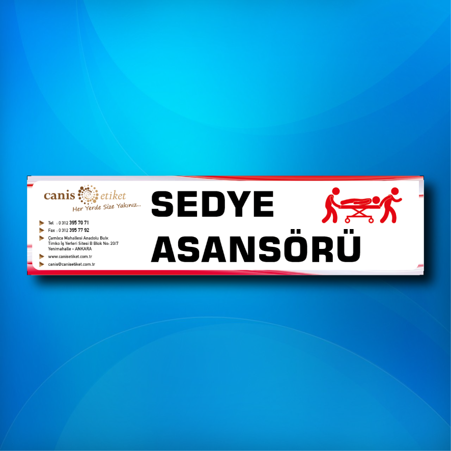 Asansör Çesit Tanımlama Etiketi