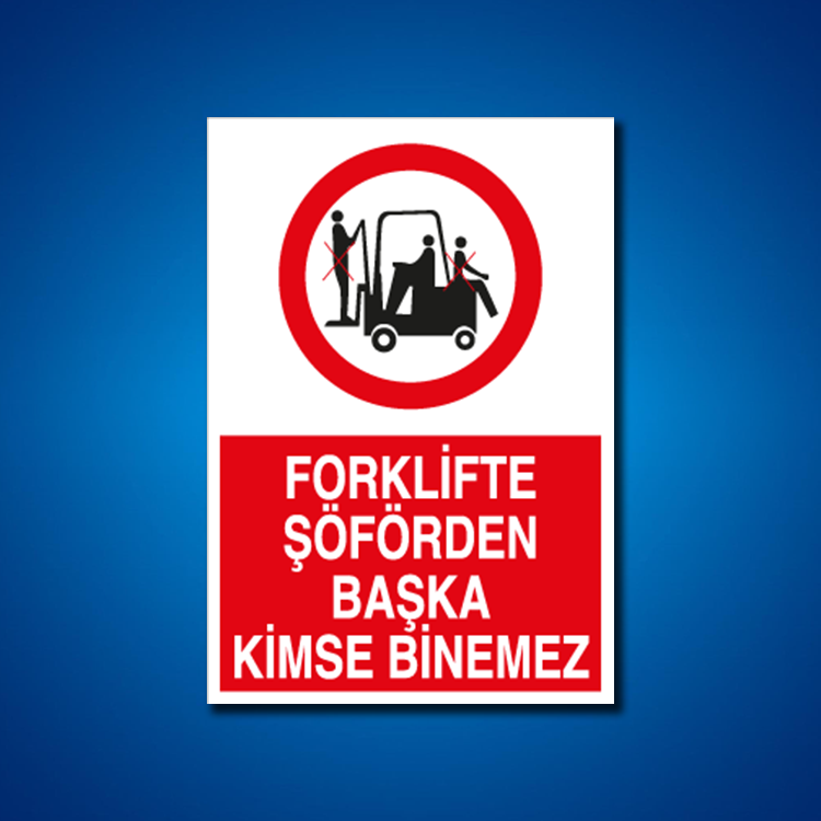 Forklift İş Güvenliği Etiketleri