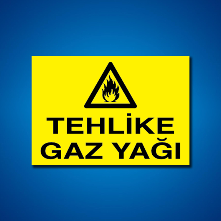 Yanıcı-parlayıcı İş Güveniği Etiketleri