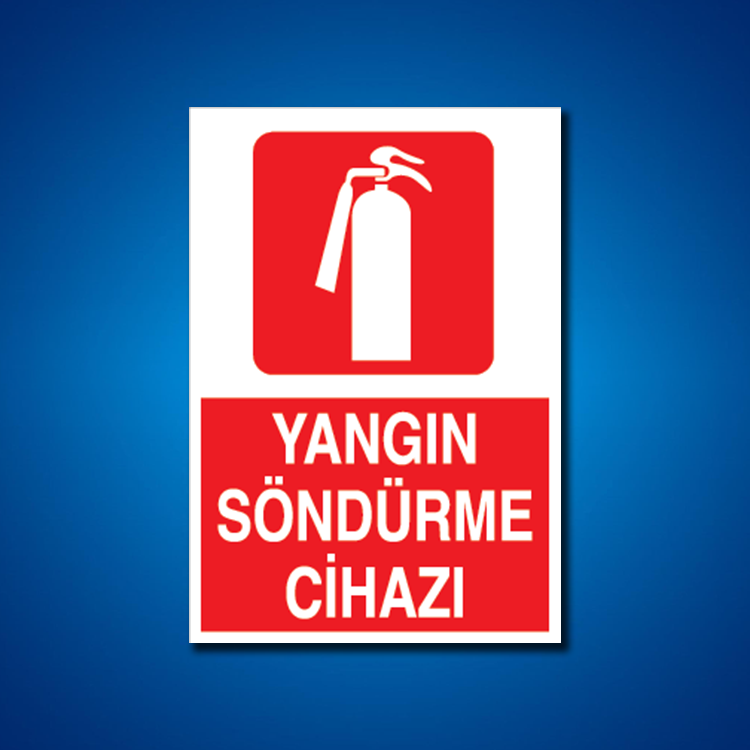 Yangınla Mücadele İş Güvenliği Etiketleri