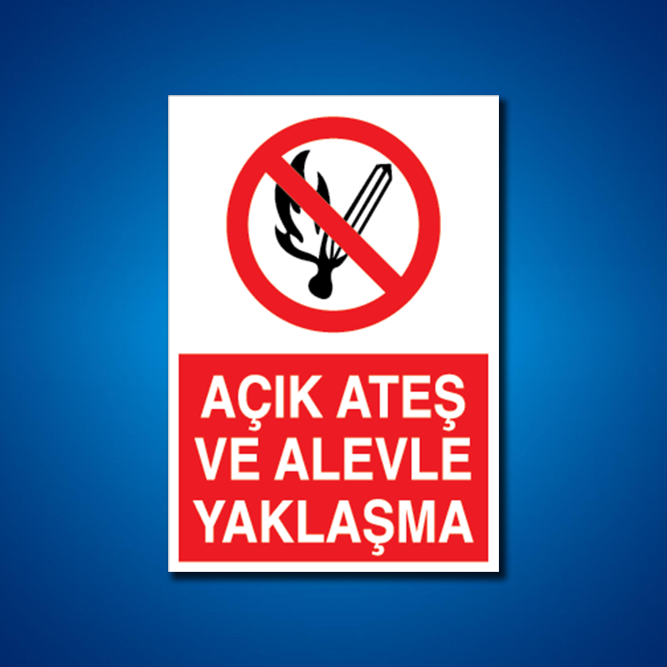 Ateş Ve Alev Uyarı İşaretleri
