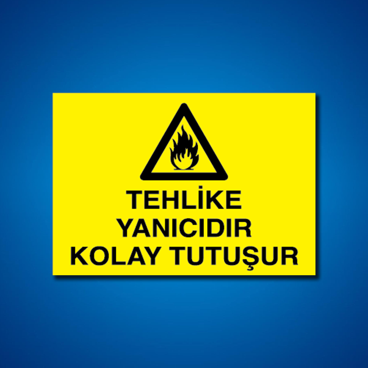 Yanıcı-parlayıcı İş Güveniği Etiketleri