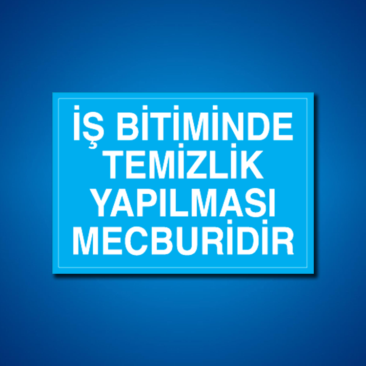 Temizlik-Düzen İş Güvenliği Etiketleri