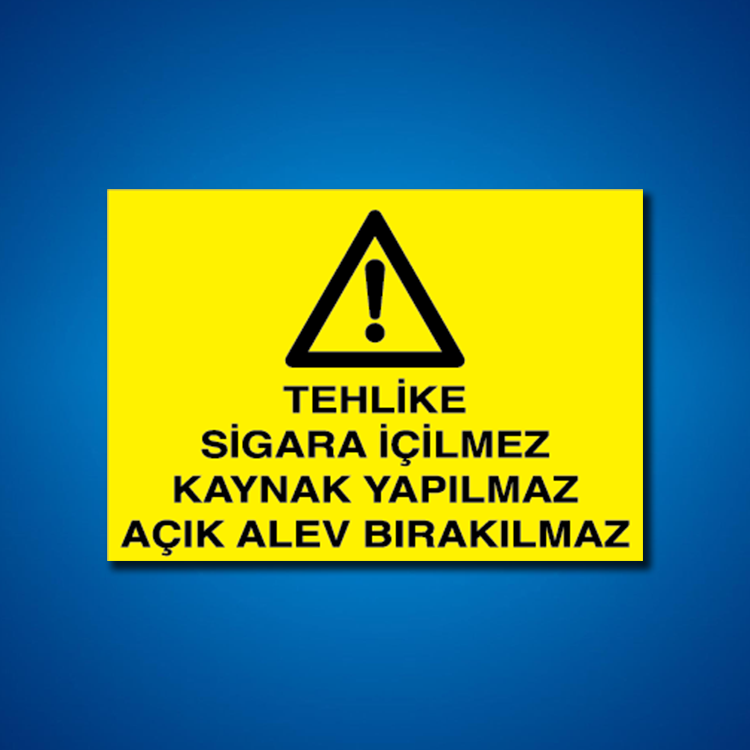 Ateş Ve Alev Uyarı İşaretleri