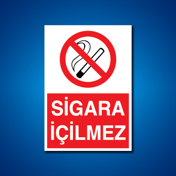 Sigara İş Güvenliği Etiketleri