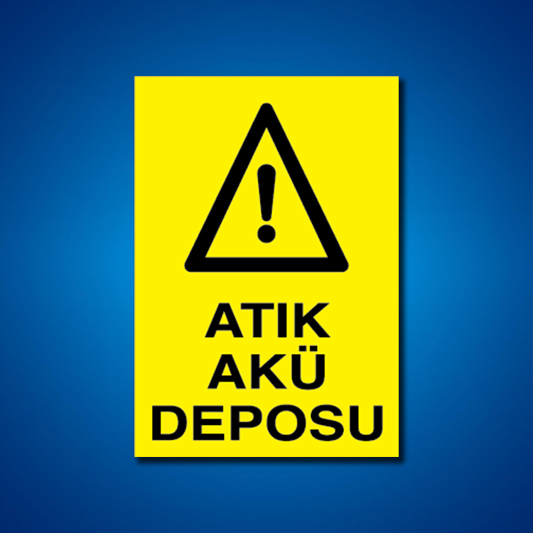 Pil Akü İş Güvenliği Etiketleri