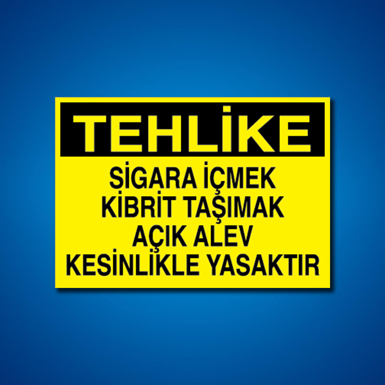 Ateş Ve Alev Uyarı İşaretleri