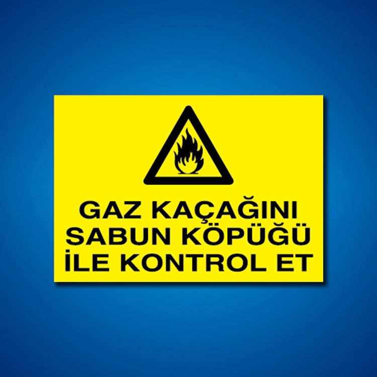 Doğal Gaz İş Güvenliği Etiketleri