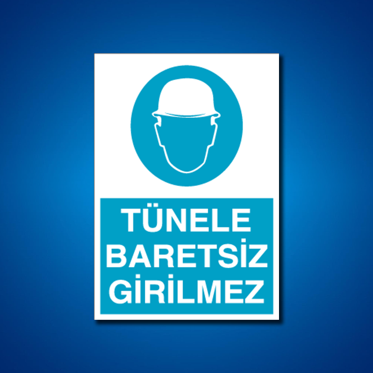 Kafa Koruma Baret İş Güvenliği Etiketleri