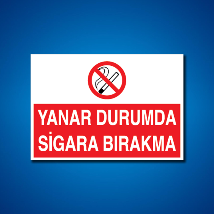 Sigara İş Güvenliği Etiketleri