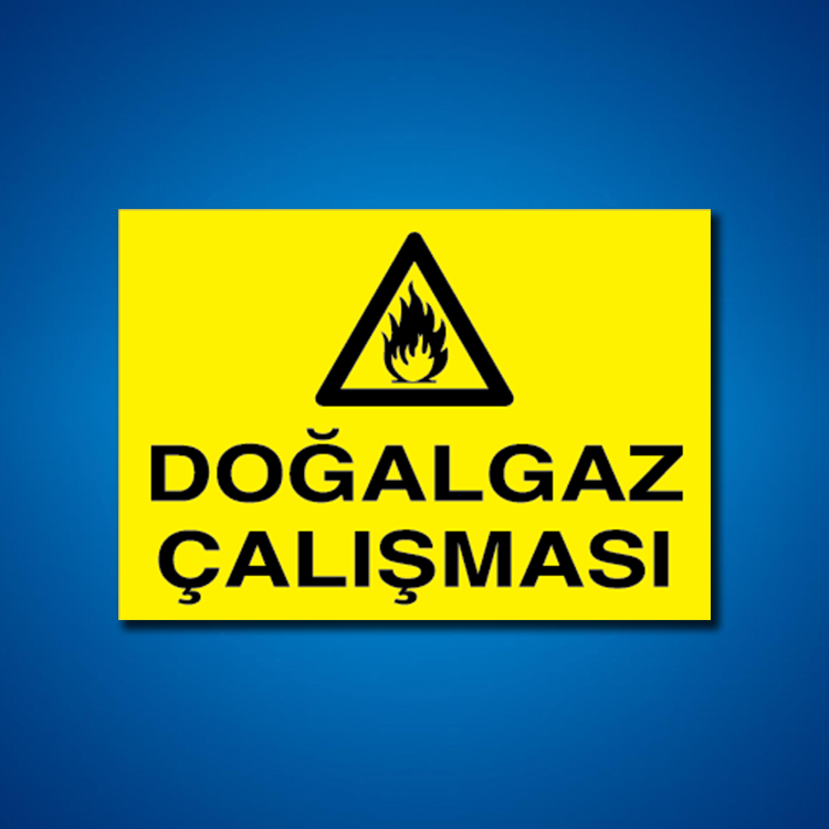 Doğal Gaz İş Güvenliği Etiketleri