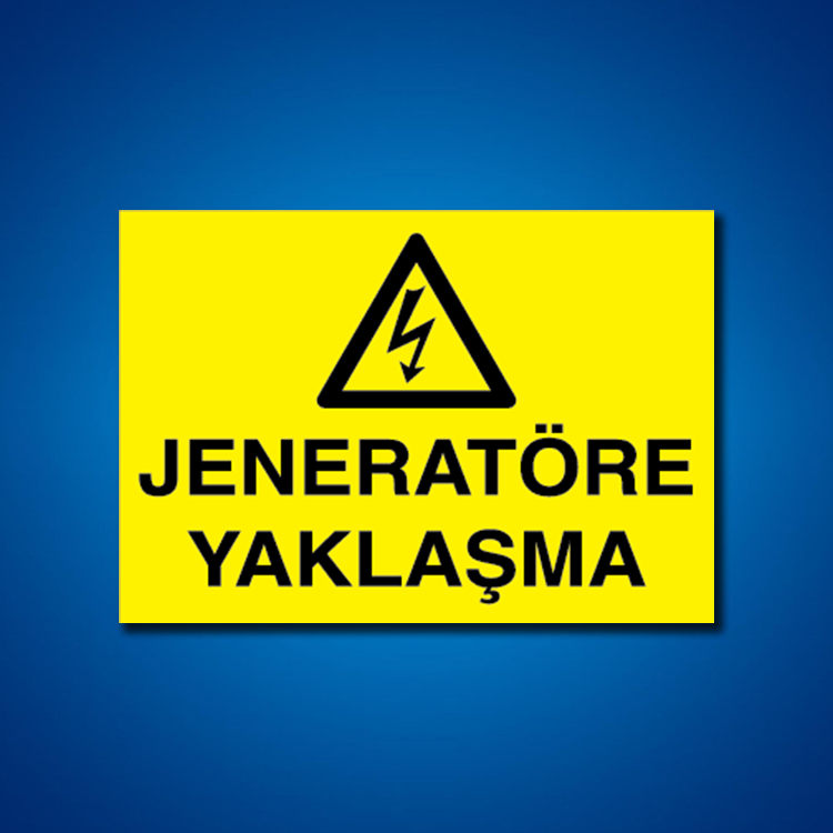 Jeneratör İş Güvenliği Etiketleri
