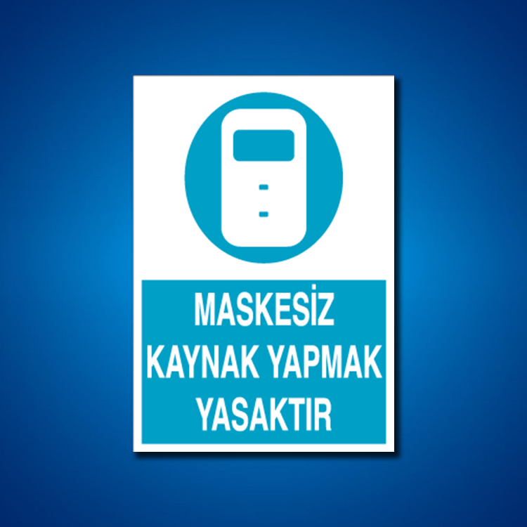 Yüz Koruma İş Güvenliği Etiketleri