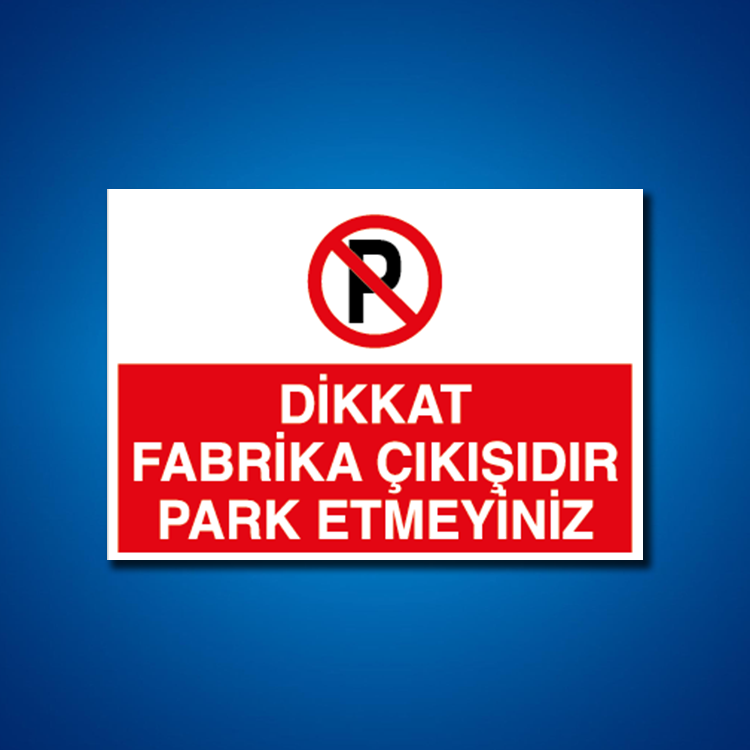 Park İş Güvenliği Etiketleri