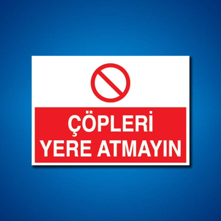 Çöp İş Güvenliği Etiketleri