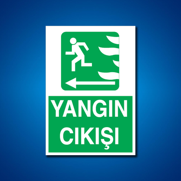 Yangın Çıkışı Etiketleri