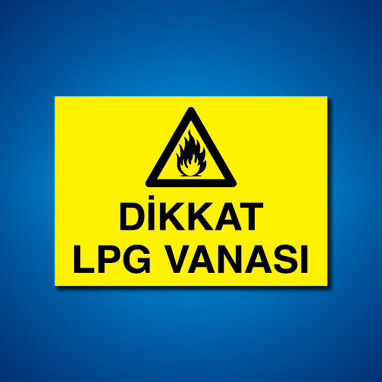 Doğal Gaz İş Güvenliği Etiketleri