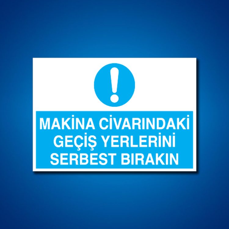 Makine İş Güvenliği Etiketleri