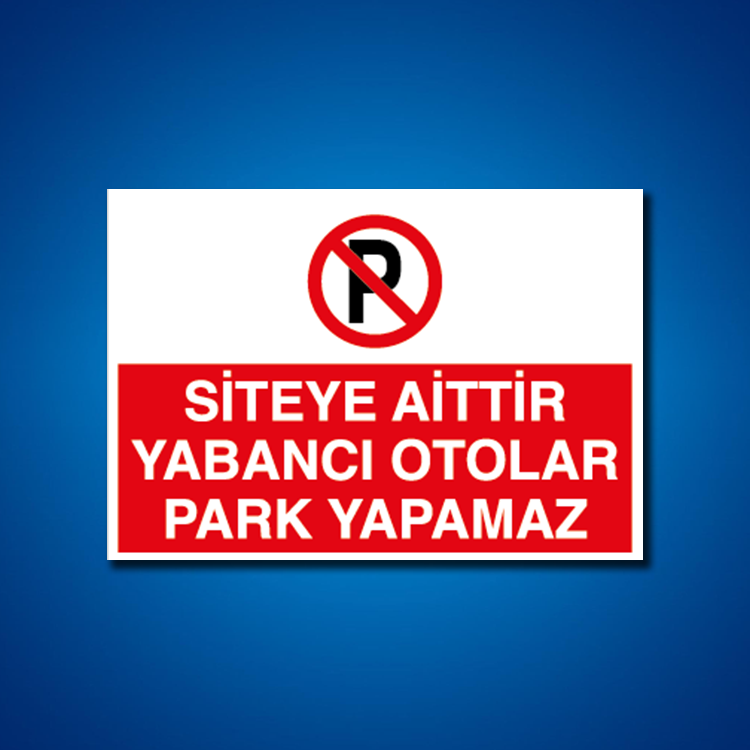 Park İş Güvenliği Etiketleri