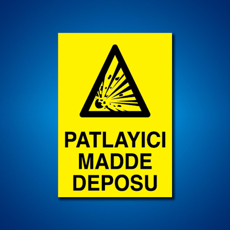 Patlayıcı Maddeler İş Güvenliği Etiketleri