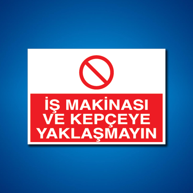 İş Makinesi İş Güvenliği Etiketleri