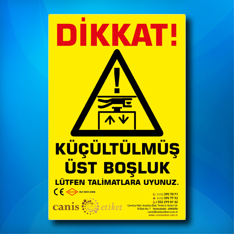 Asansör Risk Analizi Etiketi