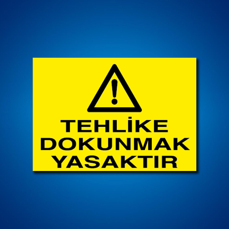 Makine İş Güvenliği Etiketleri