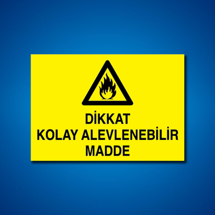 Yanıcı-parlayıcı İş Güveniği Etiketleri