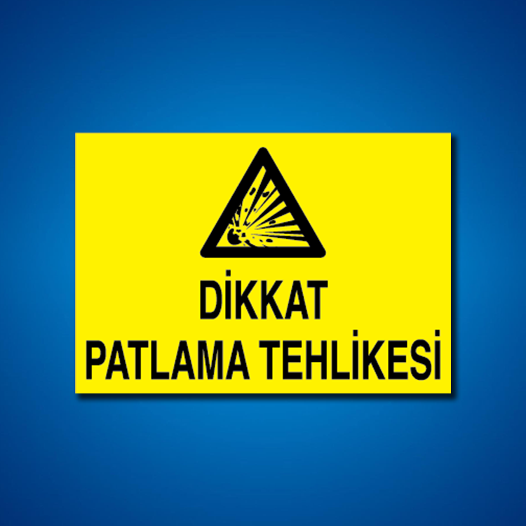 Patlayıcı Maddeler İş Güvenliği Etiketleri