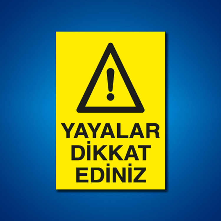 Şoför Araç Kantar Yaya İş Güvenliği Etiketleri