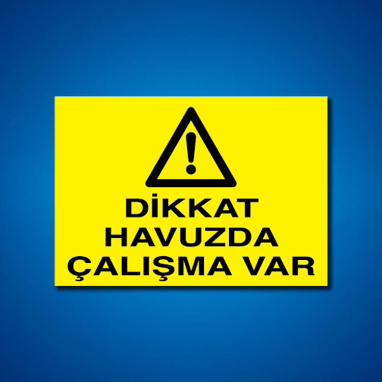 Havuz-Yüzme İş Güvenliği Etiketleri