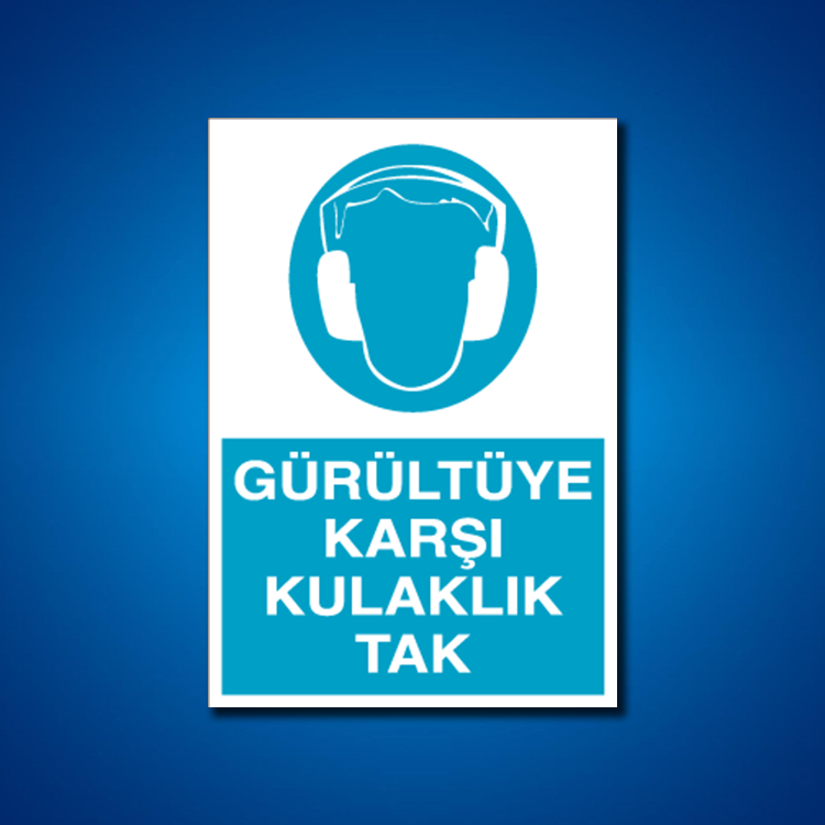 Kulak Koruma İş Güvenliği Etiketleri